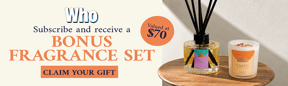 subscribe to who and receive a bonus fragrance set