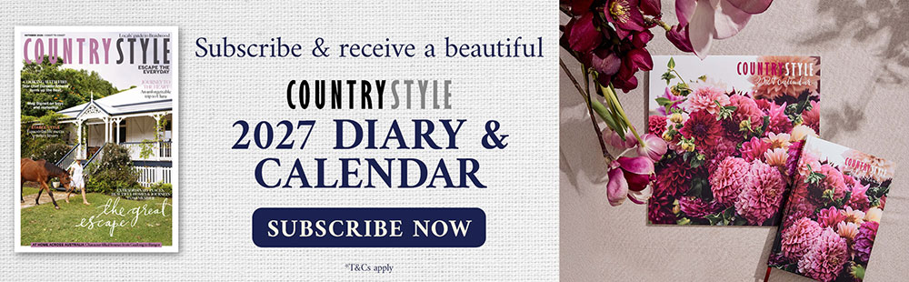 subscribe and receive a beautiful country style 2027 diary & calendar