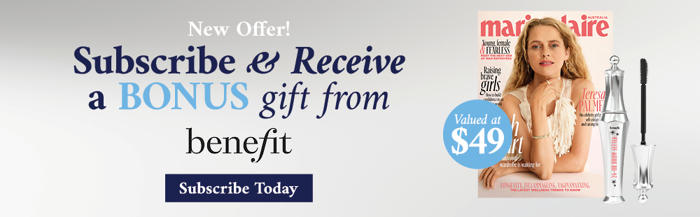 Subscribe to Marie claire and receive a bonus gift from benefit