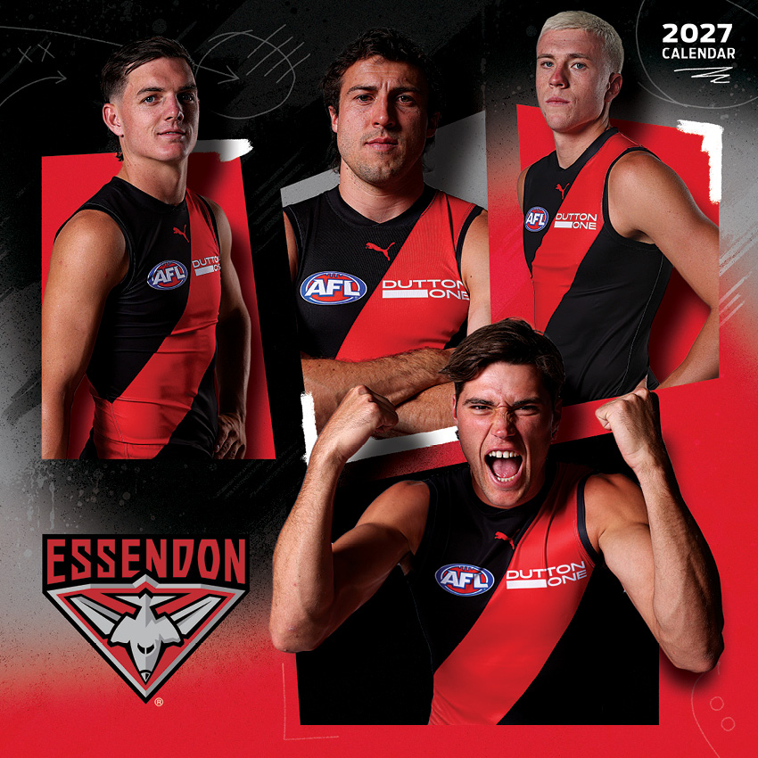 AFL Essendon Bombers Calendar 2027