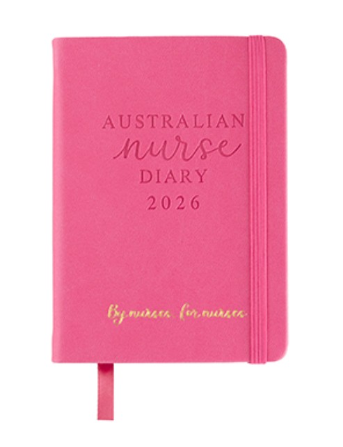 2026 Australian Nurse Diary Pocket – Fuschia Pink