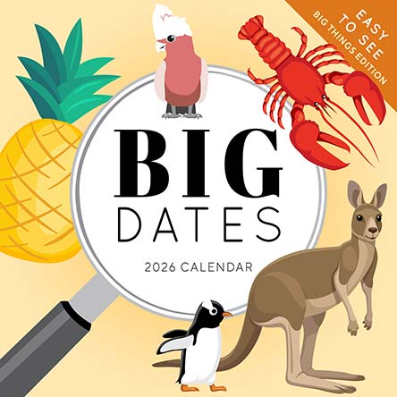 Big Dates Australia's Biggest Things 2026 Calendar