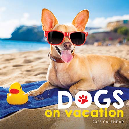 Dogs on Vacation 2025 Calendar