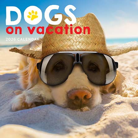 Dogs on Vacation 2026 Calendar