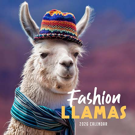 Fashion Llamas 2026 Calendar