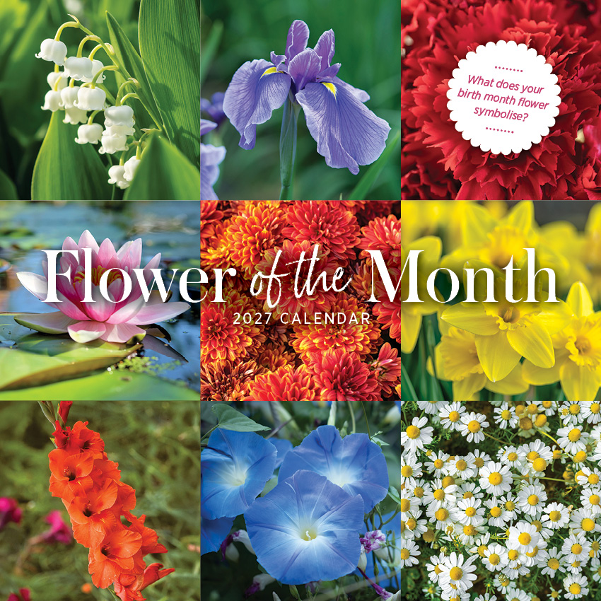 Flower Of The Month Calendar 2027