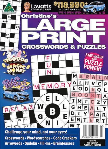 Lovatts Large Print Crosswords-4 Issues