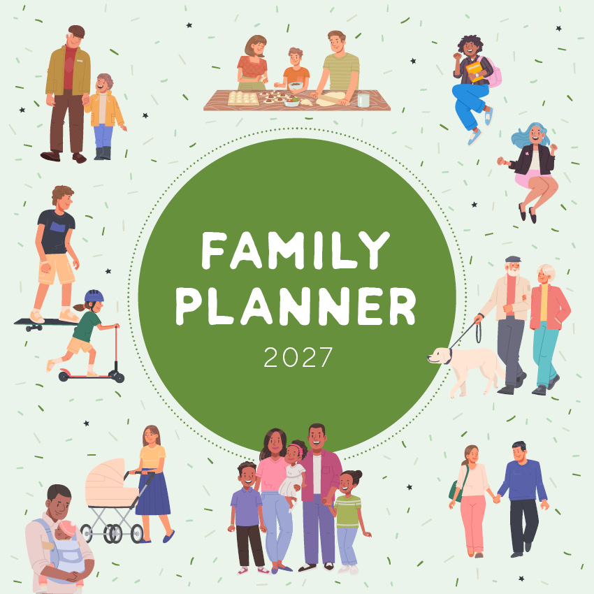Family Planner Calendar 2027