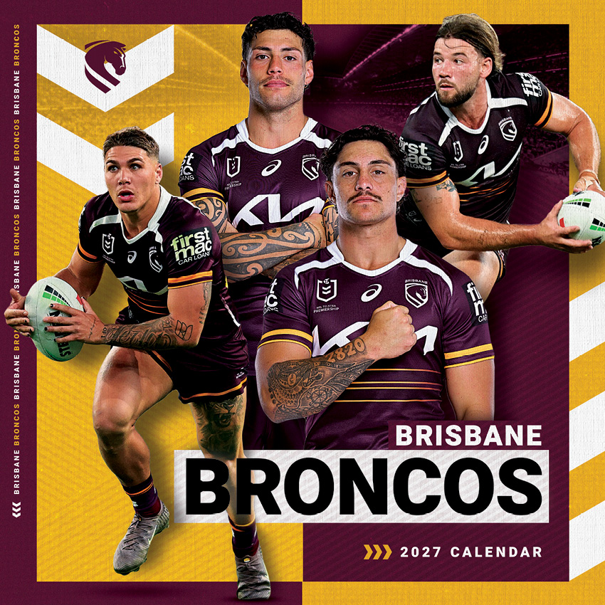 NRL Brisbane Broncos Calendar 2027