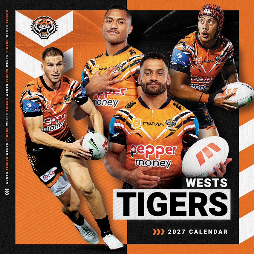 NRL Wests Tigers Calendar 2027