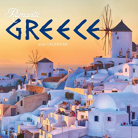 Romantic Greece 2026 Calendar