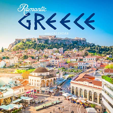 Romantic Greece 2025 Calendar