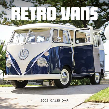 Retro Vans 2026 Calendar