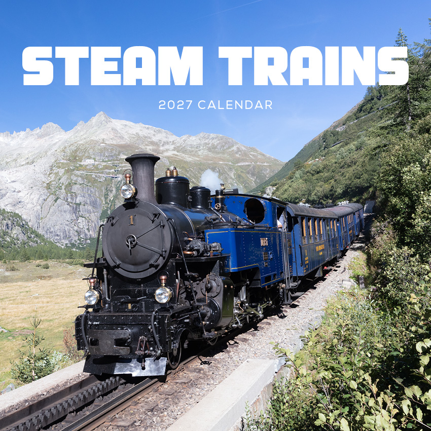 Steam Trains Calendar 2027