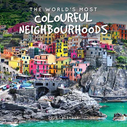 The World's Most Colourful Neighborhoods 2025 Calendar
